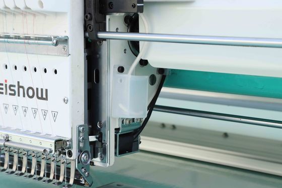 Machine de broderie à grande vitesse informatisée avec tête de verrouillage à moteur de 1200 tours par minute