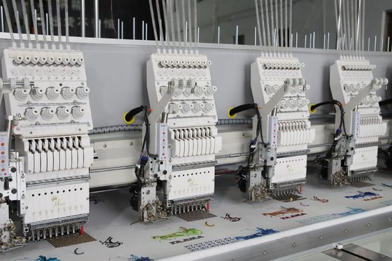 Machine de broderie informatisée industrielle de 4500 kg 22 têtes 9 aiguilles