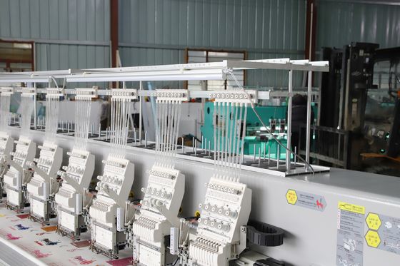 Machine de broderie à joints de séquence de sécurité, machine à broderie à aiguilles multiples 28 têtes