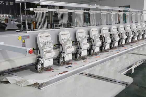 220V 380V machine de broderie à grande vitesse à double séquence 9 aiguille 20 têtes