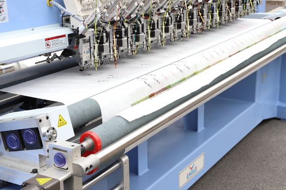 Machine de broderie informatisée à 15 têtes 4 aiguilles avec une seule paille