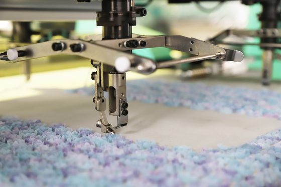 Machine de broderie à bande de couette à double face 12 têtes A17 Moniteur grand écran