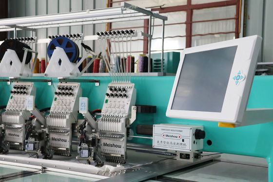 Protection contre la surchauffe 6 séquins Machine de broderie Multi-têtes 9 aiguilles