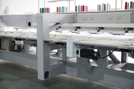Machine à broderie à six têtes, à deux séquins, à l'aide d'un ordinateur