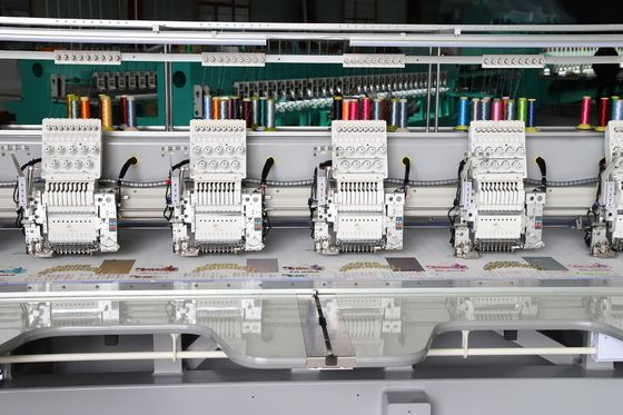 Dispositif à double paillettes 6 têtes Machine de broderie à cordes 1 an de garantie