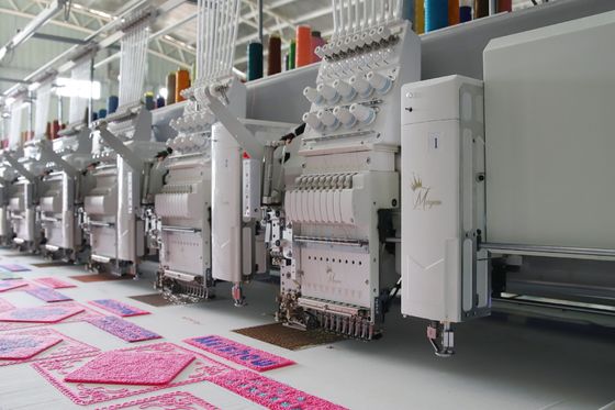 15 têtes machine à broder des serviettes mixtes, machine à broder des séquins informatisée