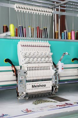 Machine de broderie à séquins simples 15 aiguilles 12 têtes