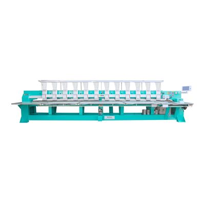 Machine à broderie à plat durable / machine à broderie par ordinateur 12 têtes