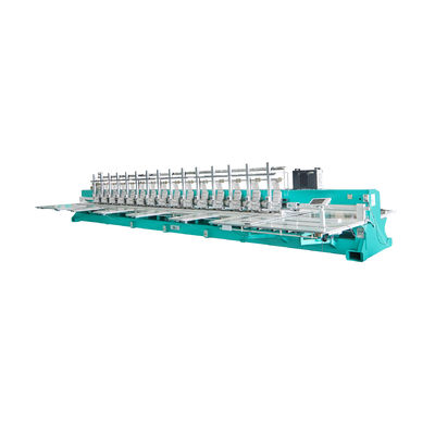 12 têtes Machine de broderie à découpe laser informatisée 10,5 M*2,3 M*1,25 M