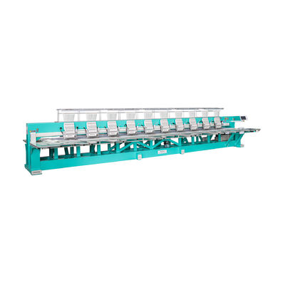 Machine à broderie à feuille de papier à haute vitesse à 1200 tours par minute 10 têtes avec cadre en aluminium