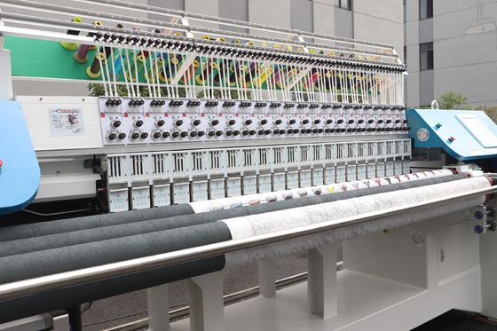 Machine de broderie par ordinateur 22 têtes 3 aiguilles sans attache