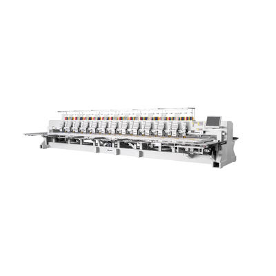 Machine de broderie à ruban mixte 10 têtes plus 10 têtes Machine de broderie à plat