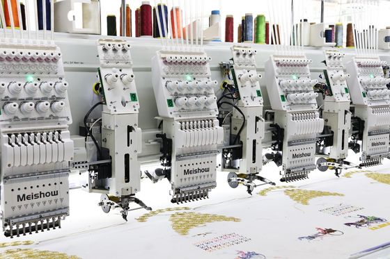 12 têtes de broderie à ruban mixte Machine informatique à grande vitesse