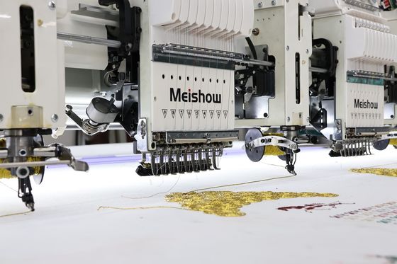 Machine de broderie à ruban mixte 10 têtes plus 10 têtes Machine de broderie à plat
