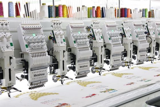 12 têtes de broderie à ruban mixte Machine informatique à grande vitesse
